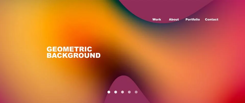 Liquid shapes with flowing gradient colors. Round elements and circles. Vector 스톡 일러스트