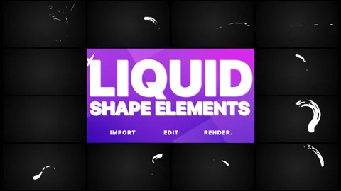 Liquid Shapes Pack 스톡 동영상 131073379