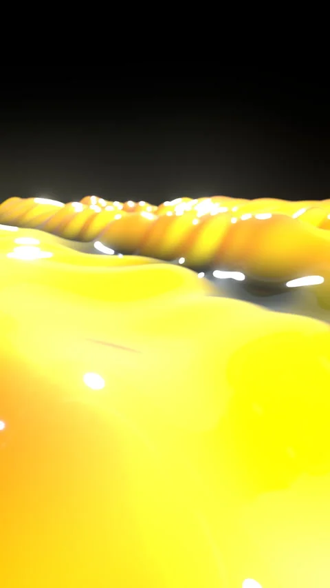 Liquid Silk Flowing Satin Waves: 3D Abstract Background Loop (4K Vertical 9:16) Stock Footage 335735706