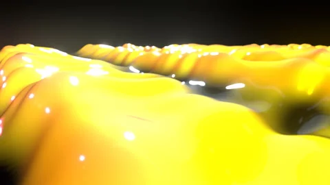 Liquid Silk Flowing Satin Waves: 3D Abstract Background Loop (4K Broadcast 16:9) Stock Footage 335735841