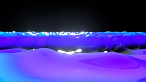 Liquid Silk Flowing Satin Waves: 3D Abstract Background Loop (4K Broadcast 16:9) Stock Footage 335735885