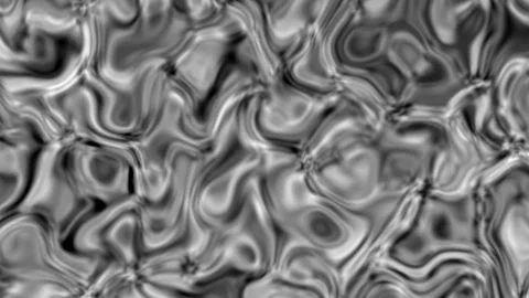 Liquid Silver Flow Morph Background 4K Stock Footage 297014204