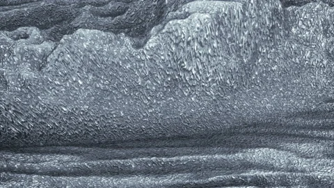 Liquid silver surface 3D render seamless loop animation Stock Footage 165969300