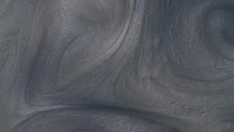 Liquid silver surface with sparkling particles. Metallic texture formations Video stock 128750151
