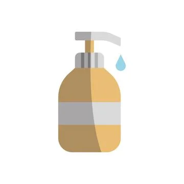 Liquid soap bathroom icon vector basic design simple and modern Stock Illustration