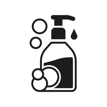 Liquid soap bathroom icon vector basic design simple and modern Stock Illustration