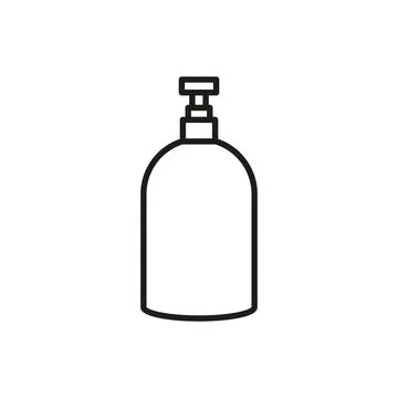 Liquid soap bathroom icon vector design templates simple and modern Illustrazione stock