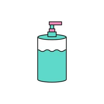 Liquid soap bathroom icon vector design templates simple and modern Stock Illustration