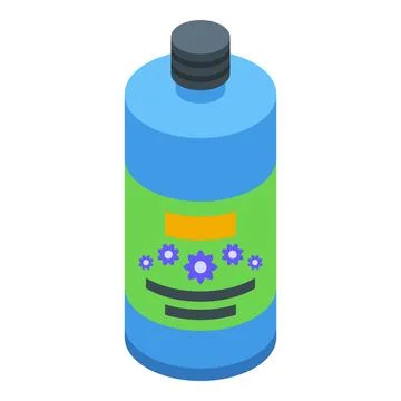Liquid soap bottle icon isometric vector. Cleanser product packing Stock Illustration