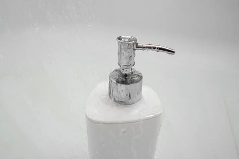 Liquid soap in a bottle Stock Photos