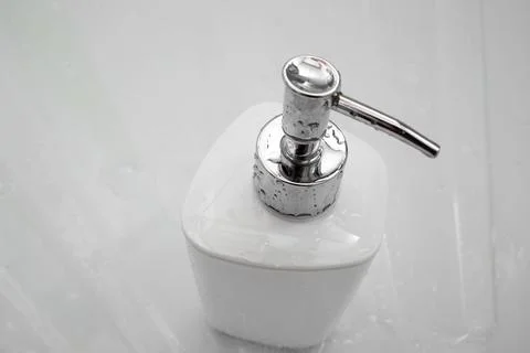 Liquid soap in a bottle Stock Photos