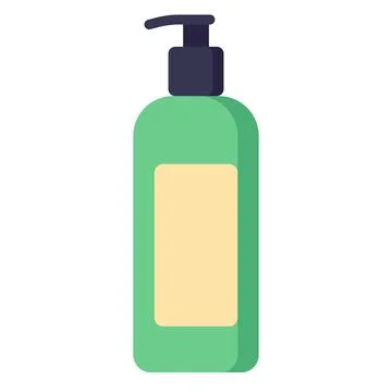 Liquid soap dispenser bottle for personal hygiene and skin care,cosmetic product Stock Illustration