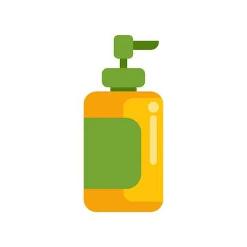 Liquid soap dispenser pump bottle hygiene icon Stock Illustration