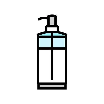 Liquid soap dispenser pump color icon vector illustration Stock Illustration