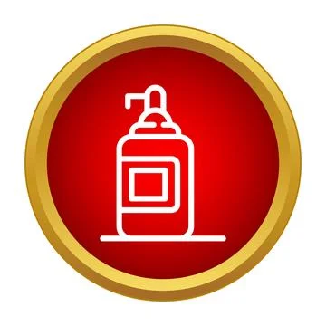 Liquid soap dispenser pump icon for cleaning and hygiene Stock Illustration