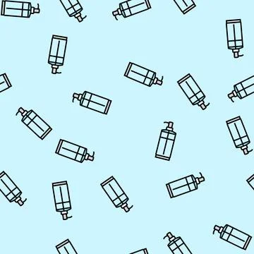 Liquid soap dispenser pump vector seamless pattern 스톡 일러스트