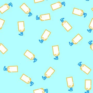 Liquid soap dispenser pump vector seamless pattern 스톡 일러스트