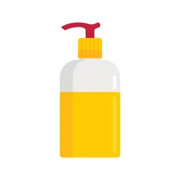 Liquid soap icon in flat style Stock Illustration