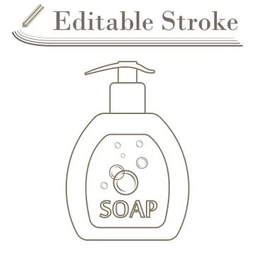 Liquid Soap Icon Stock Illustration