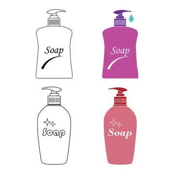 Liquid soap icon Stock Illustration