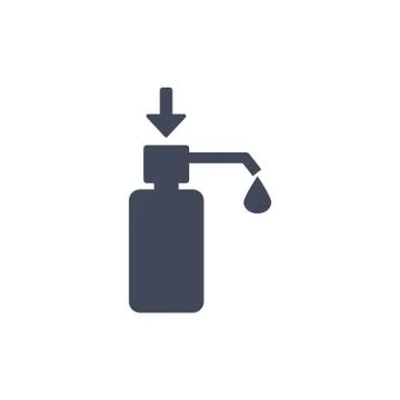 Liquid Soap Icon Vector flat design style Stock Illustration