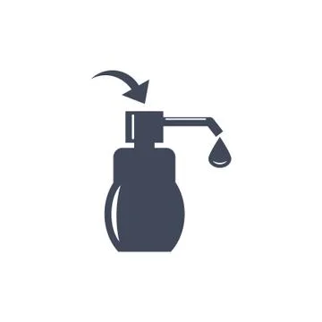 Liquid Soap Icon Vector flat design style Stock Illustration