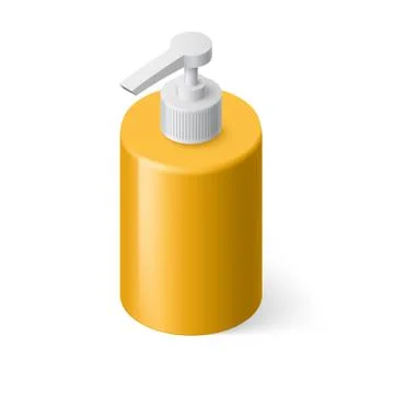 Liquid Soap Isometric Stock Illustration