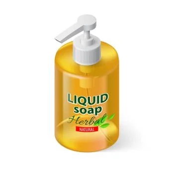 Liquid Soap Isometric Stock Illustration
