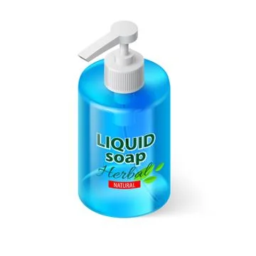 Liquid Soap Isometric Stock Illustration