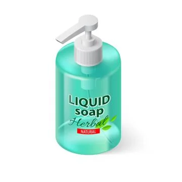 Liquid Soap Isometric Illustrazione stock