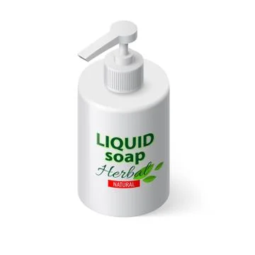Liquid Soap Isometric Illustrazione stock