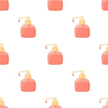 Liquid soap pattern seamless vector Stock Illustration