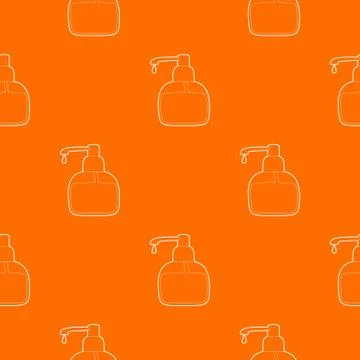 Liquid soap pattern vector orange 스톡 일러스트