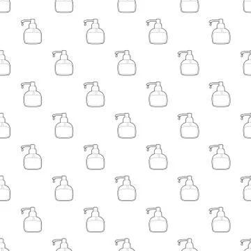 Liquid soap pattern vector seamless Illustrazione stock