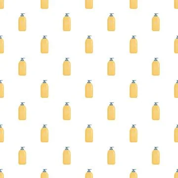 Liquid soap pump bottles seamless pattern background 스톡 일러스트