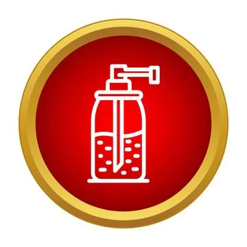 Liquid soap pump dispenser icon illustration Stock Illustration