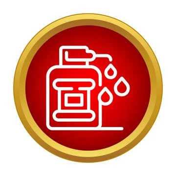Liquid soap pump dispensing hygiene personal care icon Stock Illustration