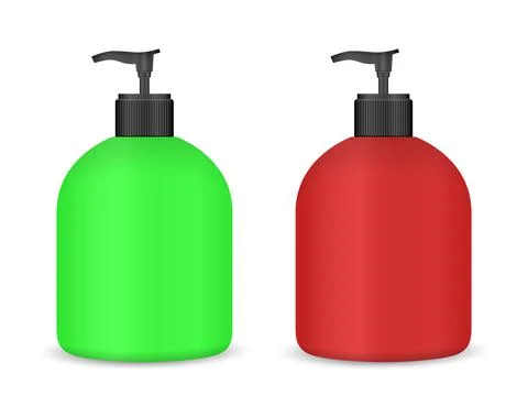 Liquid soap set Stock Illustration