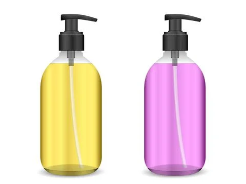 Liquid soap set Stock Illustration
