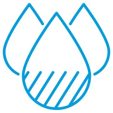 Liquid Specific Gravity icon for measuring water quality. Simple vector symbo Stock Illustration