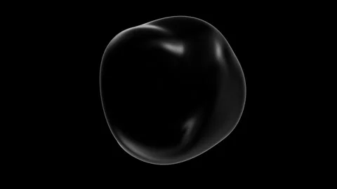 Liquid sphere on black background. Minimalistic clean black background. Bla.. Stock Footage 317444707