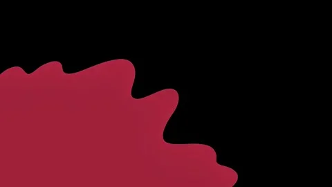 Liquid splash 2D motion animation opening red Stock Footage 335256273