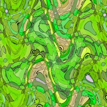 Liquid splash bubble in green and lime colors. Colorful fluid. Liquid wave mo Stock Illustration