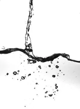 Liquid Splash Isolated on White Background Stock Photos