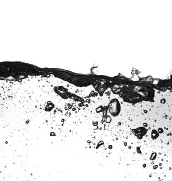 Liquid Splash Isolated on White Background Foto stock