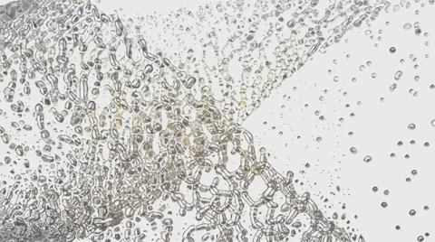 Liquid splash isolated on white Stock Footage 43538136