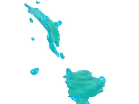 Liquid with splashes, drops and stains Stock Illustration