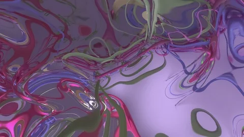 Liquid style abstract &amp; colorful infinity or seamless loop background. Stock Footage 121801384