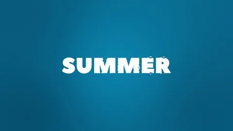 Liquid Summer Text Reveal Stock Footage 102246338