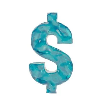 Liquid symbol dollar Stock-Illustration